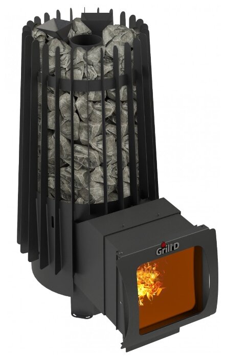 Дровяная банная печь GrillD Cometa 180 Vega Long Window Max